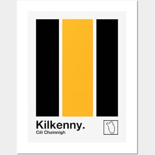 County Kilkenny / Original Retro Style Minimalist Poster Design Posters and Art